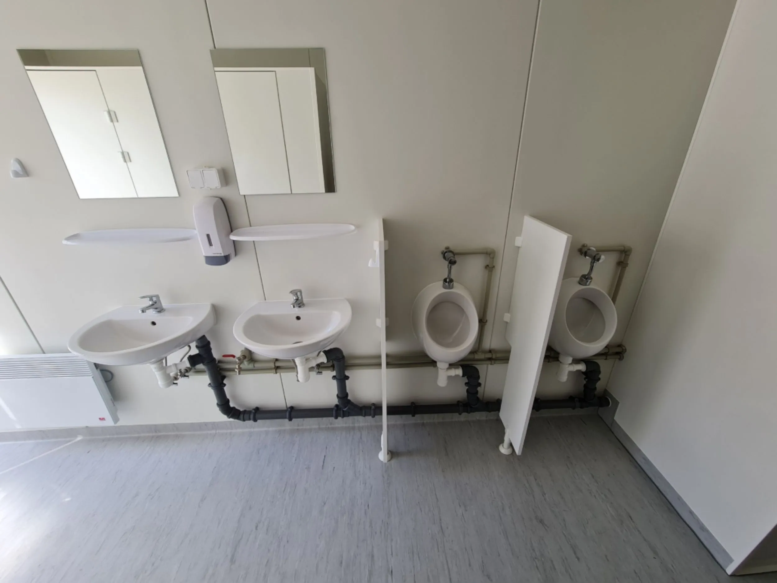 Sanitair unit binnen