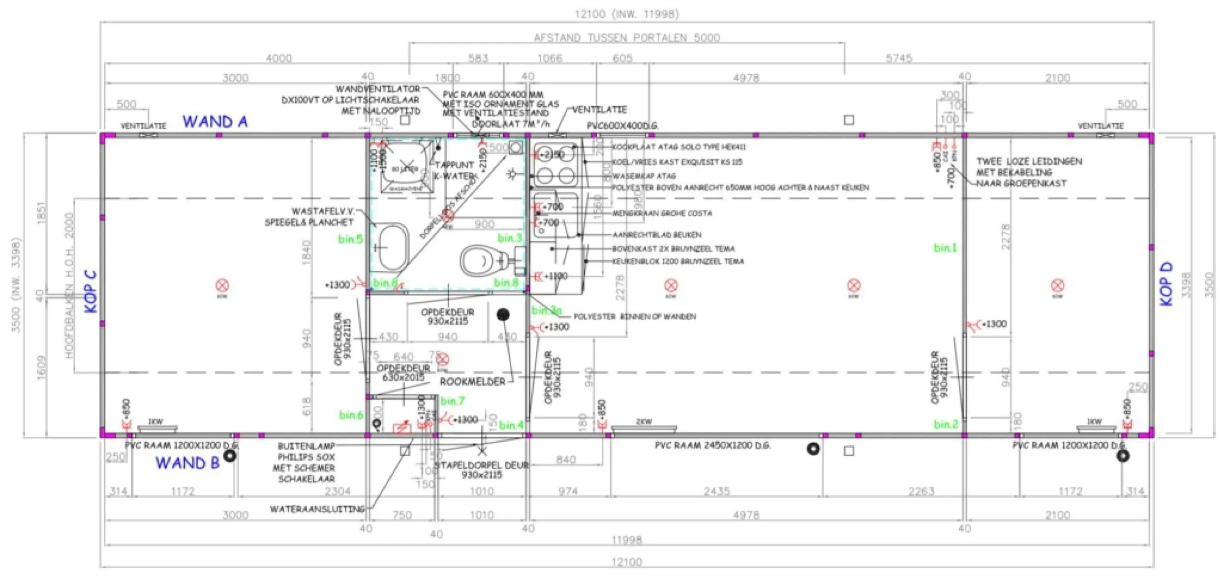 plattegrond won unit