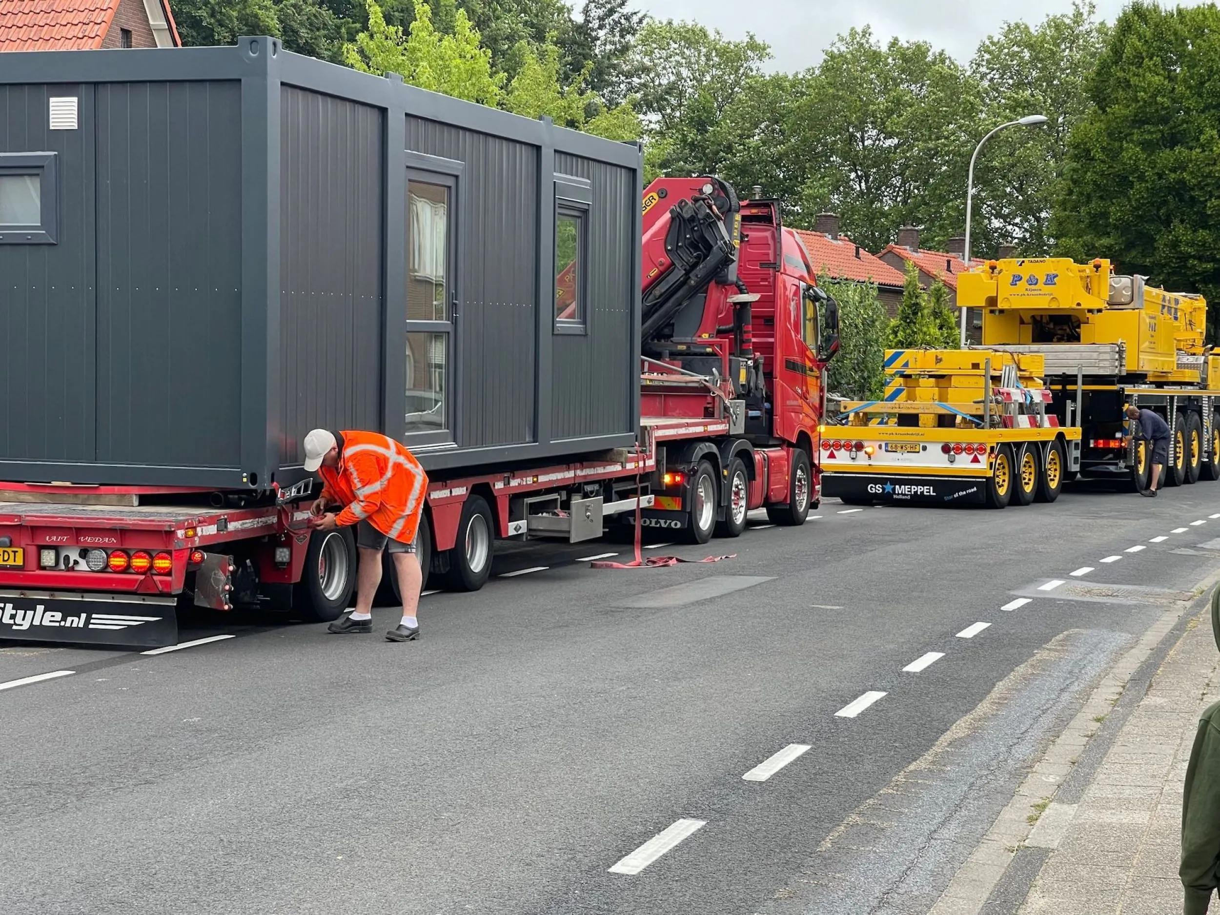 Kantoor unit onderweg