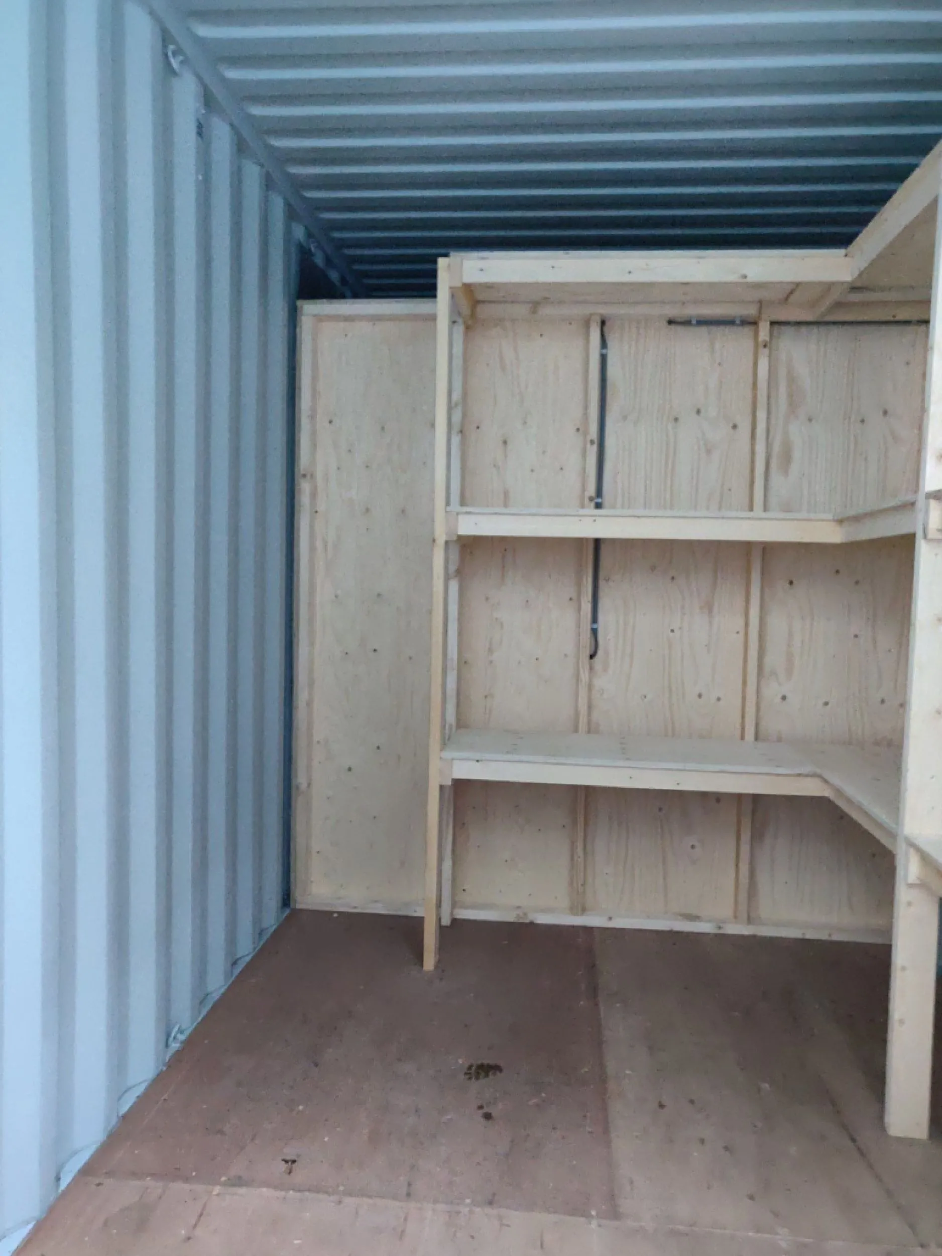 zee container als opslag ruimte
