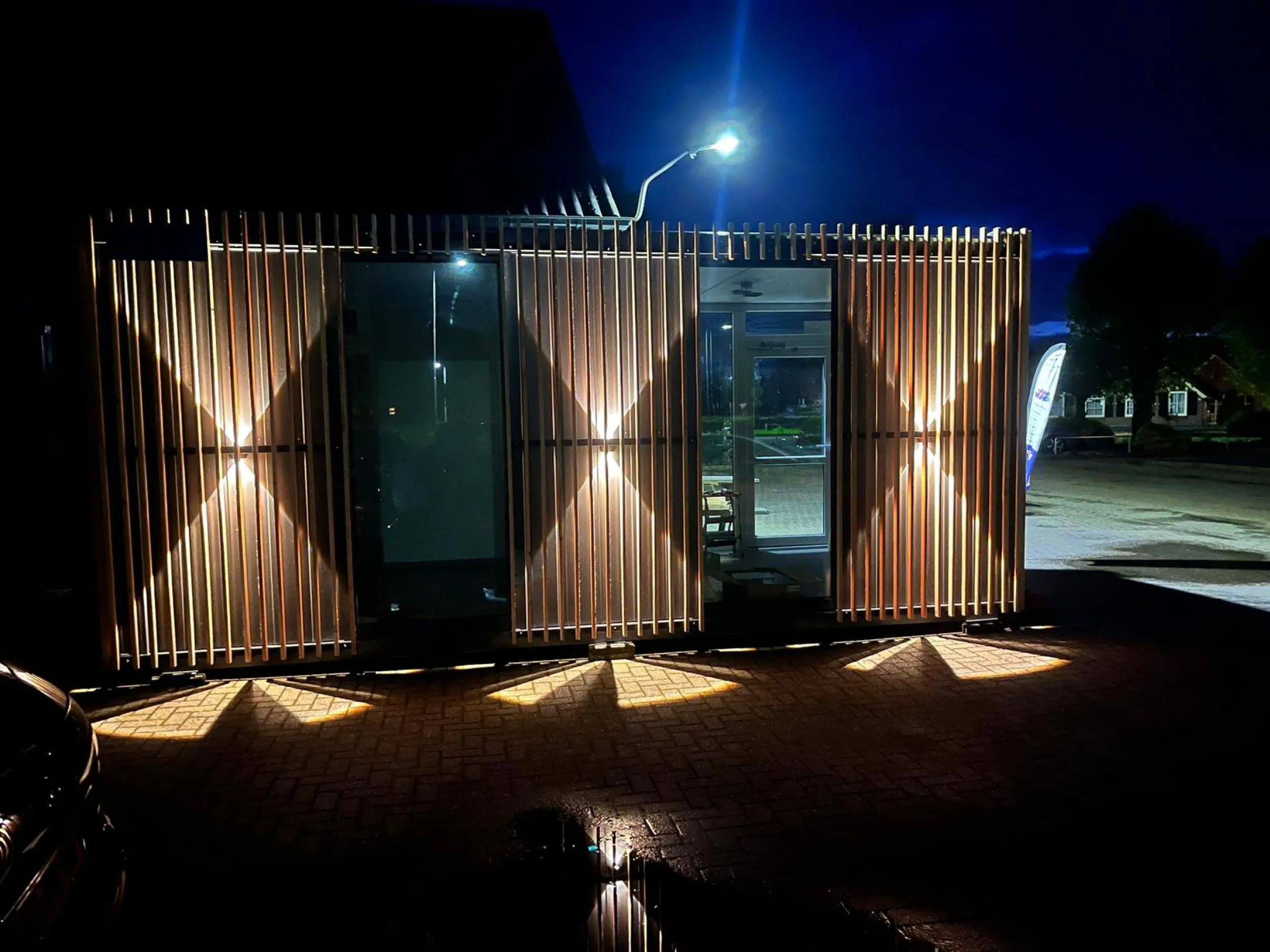 Kantoor unit met lampen
